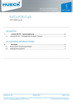 info-point 48 - HUECK Extrusion
