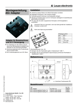 Montageanleitung AS-i Adapter