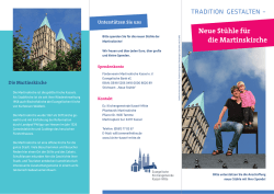 Neue St&uuml;hle f&uuml;r die Martinskirche