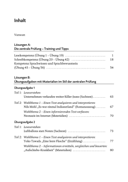 Inhalt - STARK Verlag