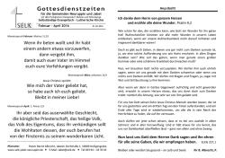 Gottesdienstzeiten 2016-02