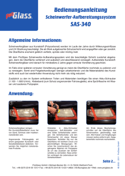 Bedienungsanleitung SAS-340
