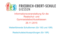 Informationsveranstaltung f&uuml;r die Realsc[...] - Friedrich-Ebert
