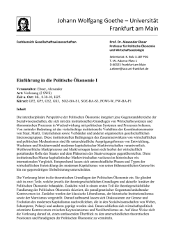 Johann Wolfgang Goethe &ndash; Universit&auml;t Frankfurt am Main