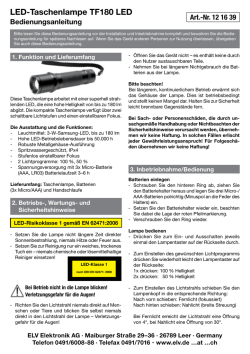 LED-Taschenlampe TF180 LED