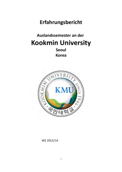 Kookmin University - Hochschule Augsburg
