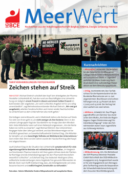 Zeichen stehen auf streik