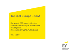 Top 300 Europa – USA