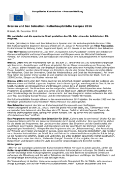 Breslau und San Sebastián: Kulturhauptstädte Europas