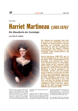 Harriet Martineau (1802-1876)1