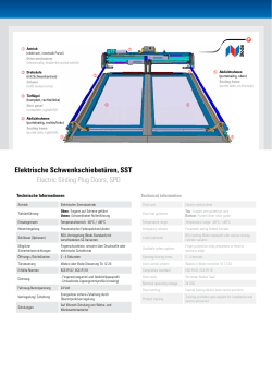 Elektrische Schwenkschiebetüren, SST Datei - bode