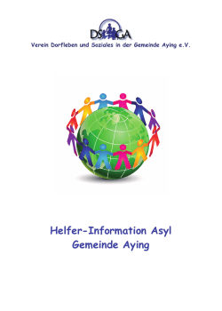 Helfer-Information Asyl Gemeinde Aying