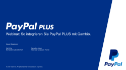 PayPal PLUS – Gambio
