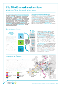 Faktenblatt EU-Güterverkehrskorridore (pdf 706 KB)