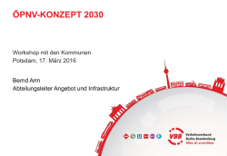 OEPNV-Konzept 2030 Workshop mit Kommunen 17-03-2016