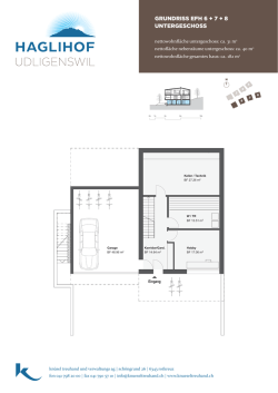 GRUNDRISS EFH 6 + 7 + 8 UNTERGESCHOSS