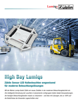 High Bay Lumiqs - Für maximale Energieeffizienz