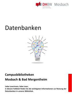 Datenbanken - Bibliothek