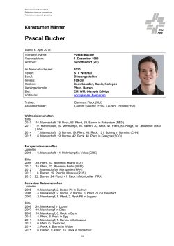 Pascal Bucher - Schweizerischer Turnverband