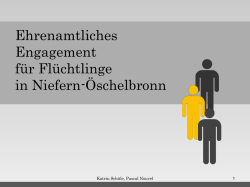Ehrenamtliches Engagement f&uuml;r Fl&uuml;chtlinge in Niefern