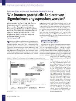 Wie k&ouml;nnen potentielle Sanierer von Eigenheimen angesprochen