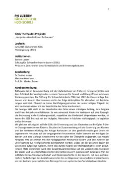 Hotspots - Geschichtsort Rathausen