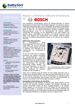 Anwendungsbericht Bosch