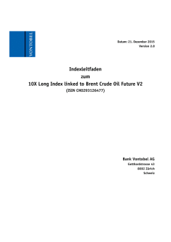 Indexleitfaden zum 10X Long Index linked to Brent Crude Oil Future