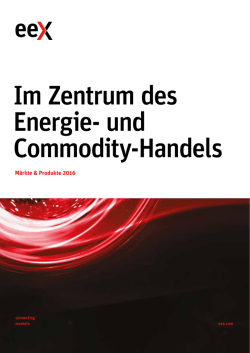 EEX brochure 2016