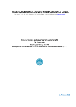 Internationale Gebrauchspr&uuml;fung f&uuml;r Foxterrier (InterGP)