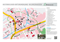 Übersichtstafeln zum Historischen Ortsrundgang Hildrizhausen