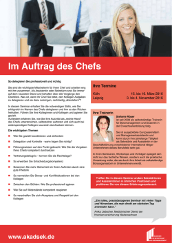 Im Auftrag des Chefs