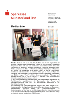 Schüler fragen Chefs 2016 - Sparkasse Münsterland Ost