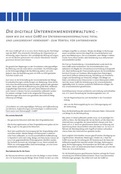 digitale Unternehmensverwaltung