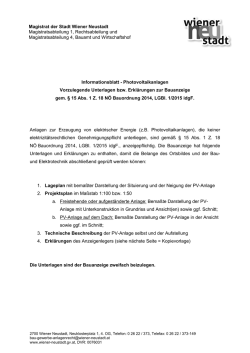 Informationsblatt samt Erkl&auml;rung f&uuml;r