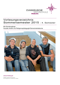 4. Semester - Evangelische Hochschule Freiburg