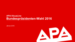 Bundespräsidenten-Wahl 2016 - APA