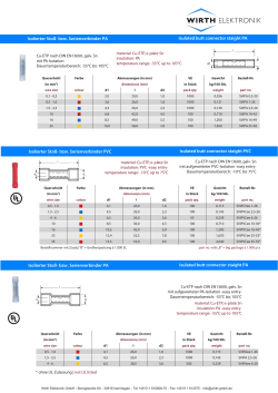 Isolierter Sto&szlig;- bzw. Serienverbinder PA Isulated butt connector