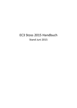 Handbuch - EC3-STOSS Statik Software