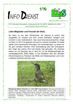 Wer ist Wer in der BioS - Biologische Station Osterholz
