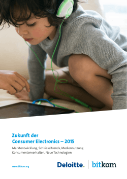 Zukunft der Consumer Electronics – 2015