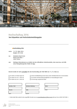 Hochschultag 2016