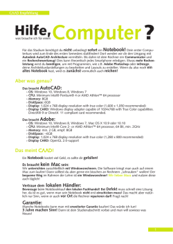 Hilfe - RWTH AACHEN UNIVERSITY Faculty of Architecture