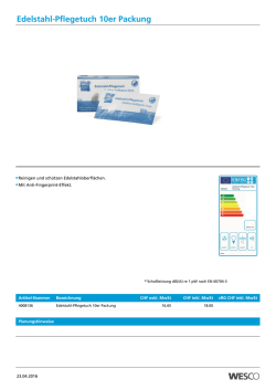 Edelstahl-Pflegetuch 10er Packung