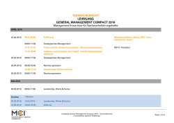 LEHRGANG GENERAL MANAGEMENT COMPACT 2016