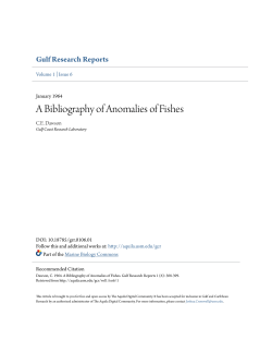 A Bibliography of Anomalies of Fishes