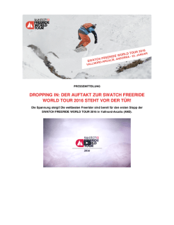 dropping in: der auftakt zur swatch freeride world tour 2016 steht vor
