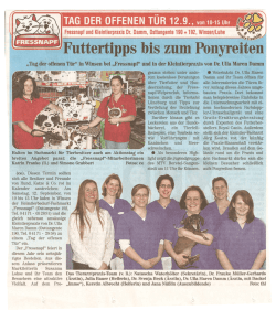 Die Tierarztpraxis Dr. Damm und der Fressnapf feiern ihr 10 j&auml;hriges
