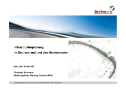 Infrastrukturplanung in Deutschland und den Niederlanden