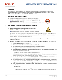 MRT-GEBRAUCHSANLEITUNG